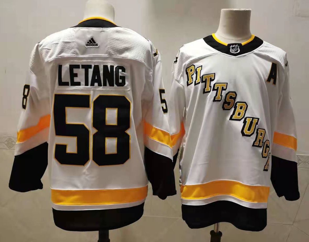Men Pittsburgh Penguins #58 Letzng White Authentic Stitched 2020 Adidias NHL Jersey->philadelphia flyers->NHL Jersey